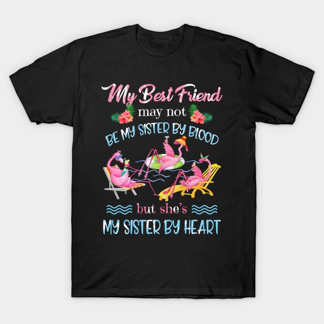 My Best Friend Is My Sister By Heart T-Shirt by Kaileymahoney